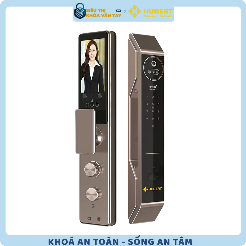 Khóa vân tay cửa gỗ Hubert CGI7 TITAN EU chính hãng cao cấp