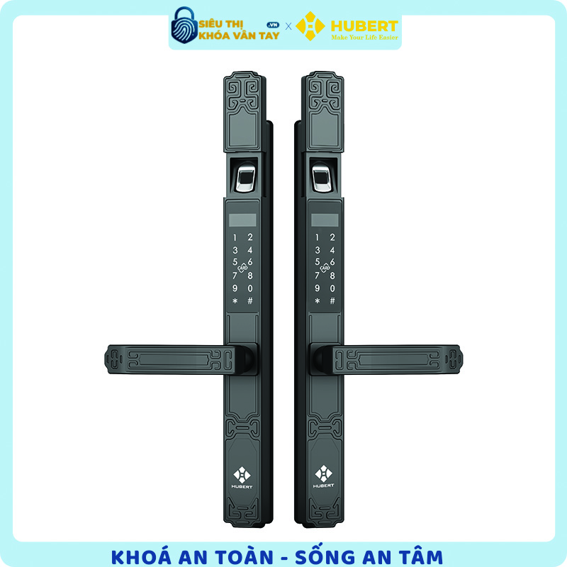 Khóa vân tay cửa nhôm Hubert CN19 EU chính hãng cao cấp