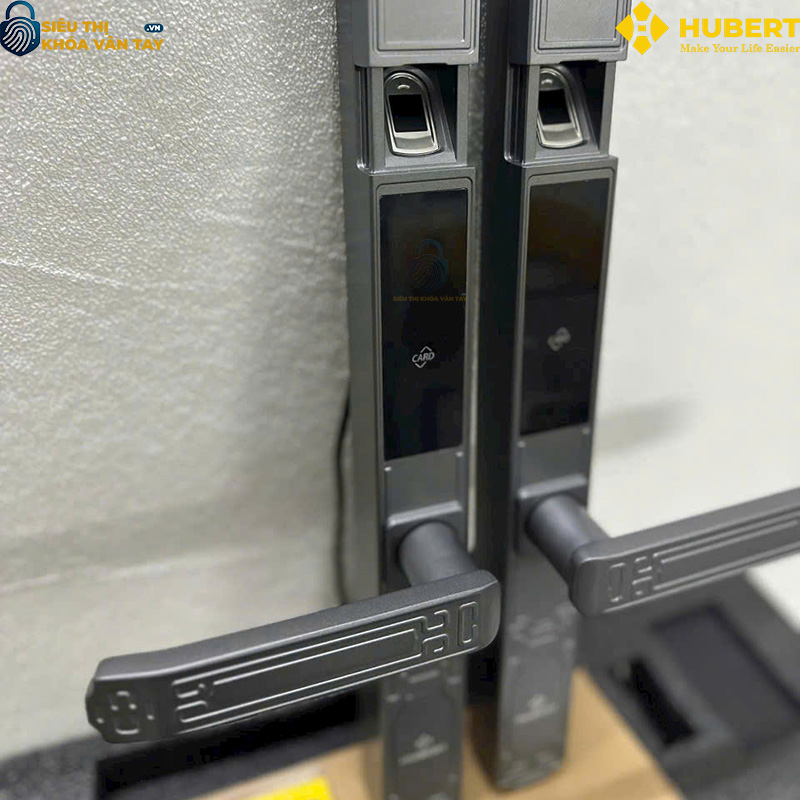 Khóa vân tay cửa nhôm Hubert CN19 EU thông minh bảo mật