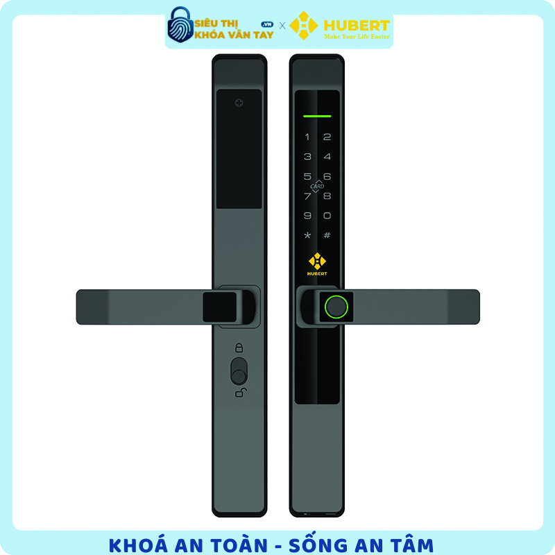 Khóa vân tay cửa nhôm Hubert CN39 chính hãng chất lượng cao