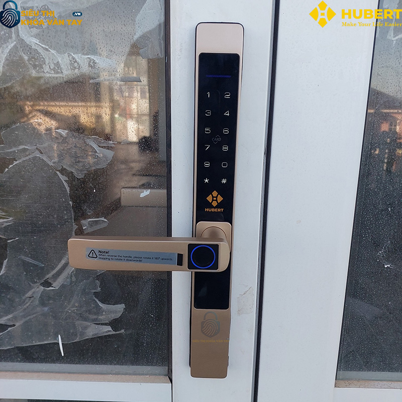 Mua khóa vân tay cửa nhôm Hubert CN39 giá tốt tại Việt Nam