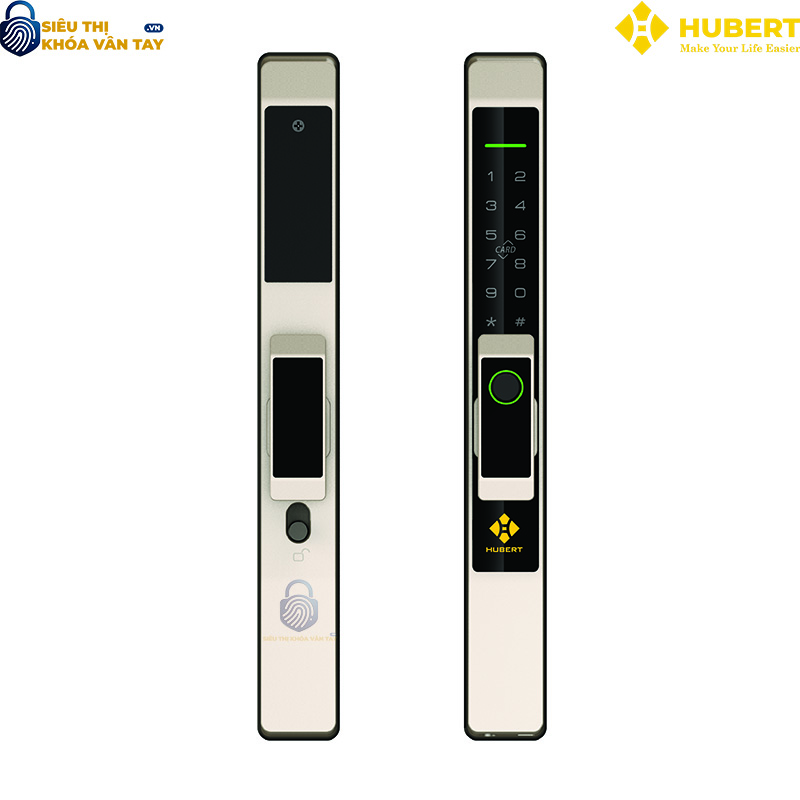 Khóa vân tay cửa nhôm Hubert CN39 chính hãng an toàn