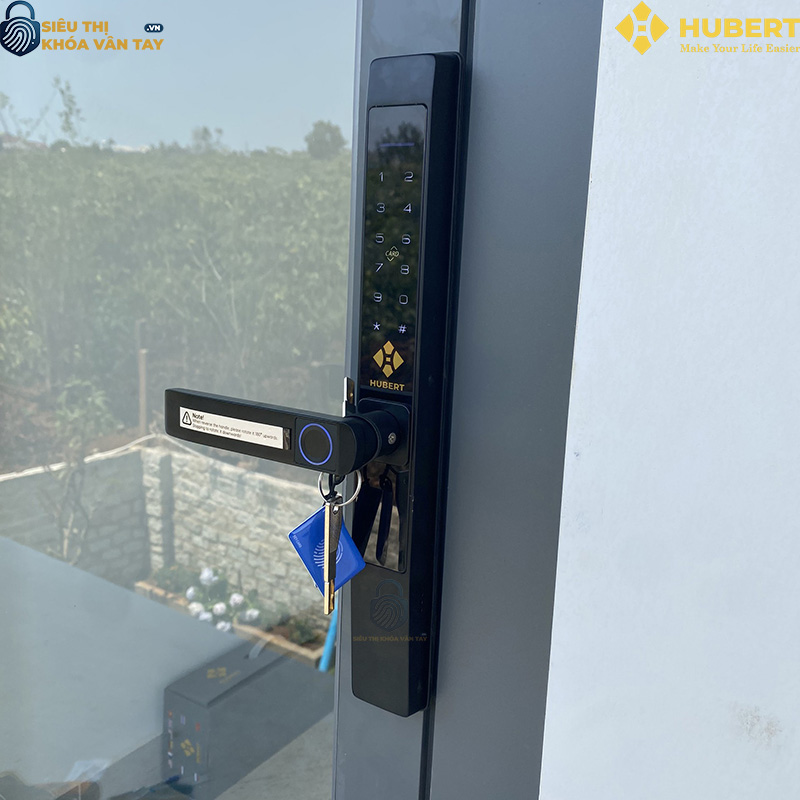 Mua khóa vân tay cửa nhôm Hubert CN39 giá tốt tại Việt Nam