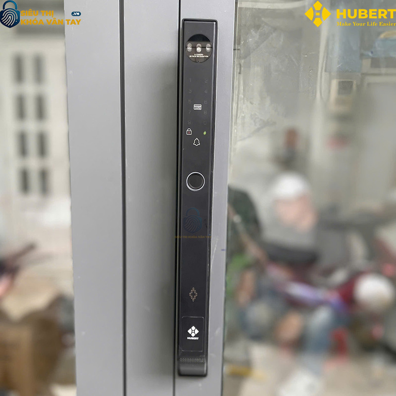 Khóa vân tay cửa nhôm Hubert CN78F giá rẻ uy tín