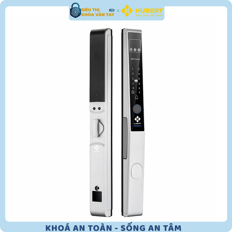 Khóa vân tay cửa nhôm Hubert CN82F bảo mật an toàn cho ngôi nhà của bạn