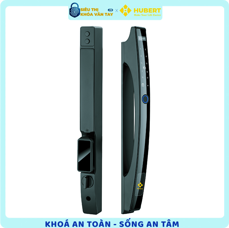 Khóa vân tay cửa nhôm Hubert CN86 BLACK bảo mật an toàn cho ngôi nhà của bạn
