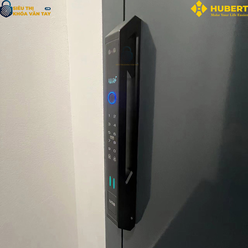 Khóa vân tay cửa nhôm Hubert CNI7 TITAN EU