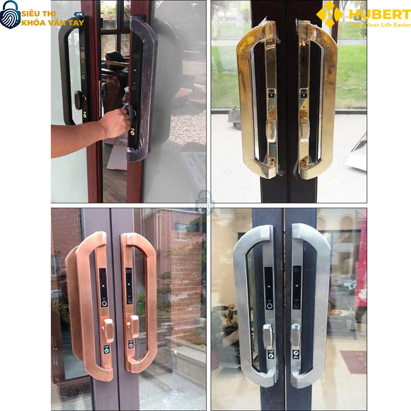 Khóa vân tay cửa nhôm Hubert CNI8 EU GOLD 24K giá rẻ chất lượng