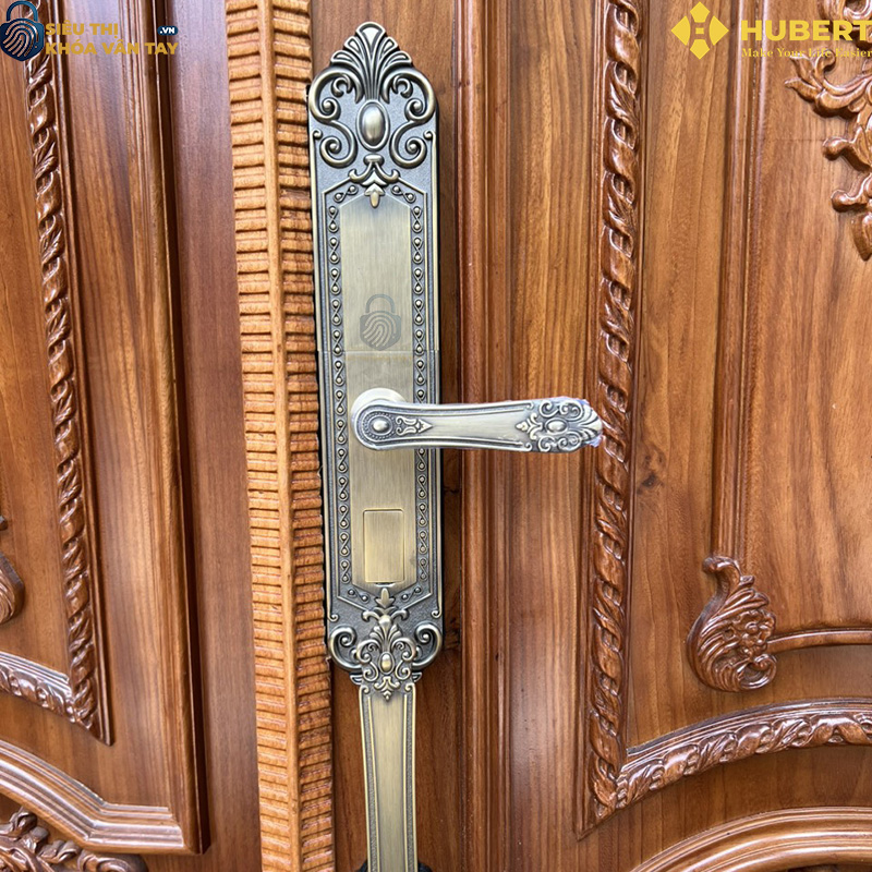 Khóa vân tay đại sảnh Hubert DS77 GREEN chính hãng cao cấp