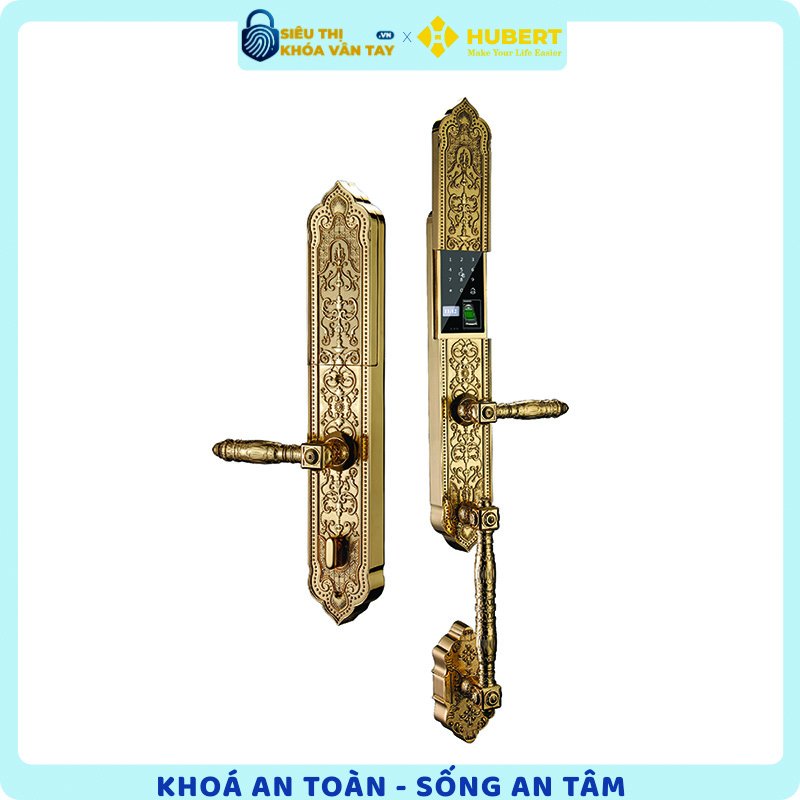 Khóa vân tay đại sảnh Hubert DS79 GOLD chính hãng cao cấp
