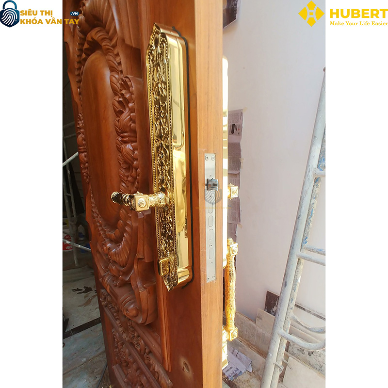 Khóa vân tay đại sảnh Hubert DS79 GOLD an toàn chống trộm
