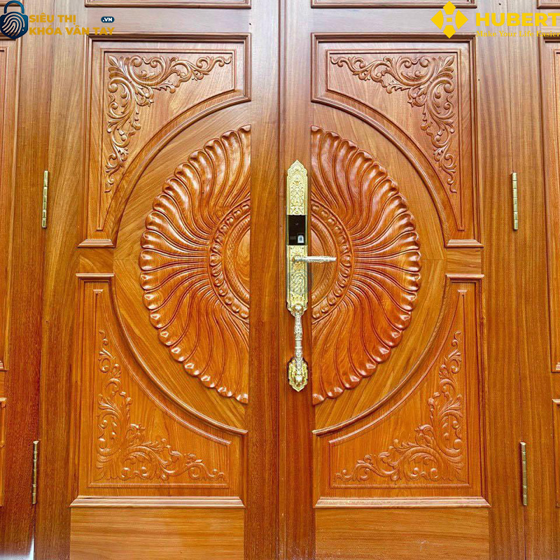 Khóa vân tay đại sảnh Hubert DS79 GOLD giá rẻ chất lượng