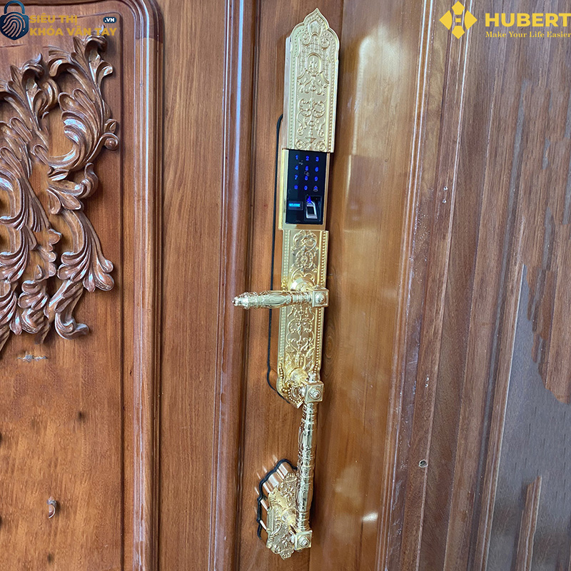 Khóa vân tay Hubert DSI8 EU GOLD 24K, kết hợp giữa công nghệ tiên tiến và vẻ đẹp đẳng cấp