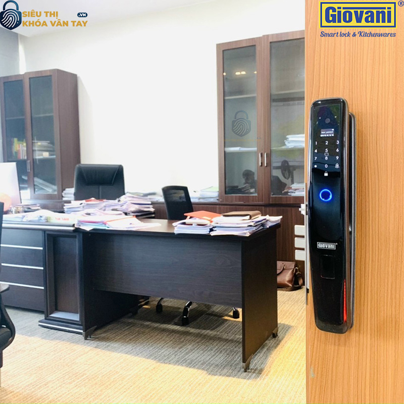 Khóa vân tay GSL-231B của Giovani, bảo vệ an toàn cho cửa gỗ, tính năng vượt trội