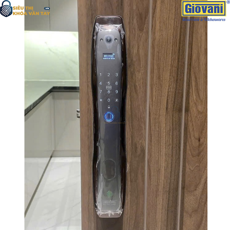 Khóa vân tay Giovani GSL-A1C, dễ dàng lắp đặt cho cửa gỗ, tính năng hiện đại