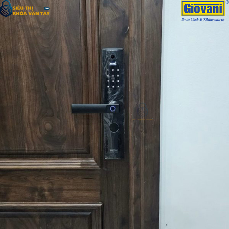 Khóa vân tay Giovani GSL-A2C cho cửa gỗ, bảo mật cao, thiết kế sang trọng