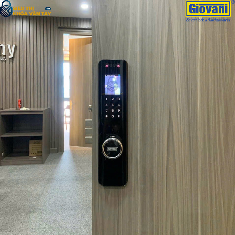 Khóa vân tay Giovani GSL-A9S cho cửa gỗ, bảo mật cao, thiết kế tinh tế