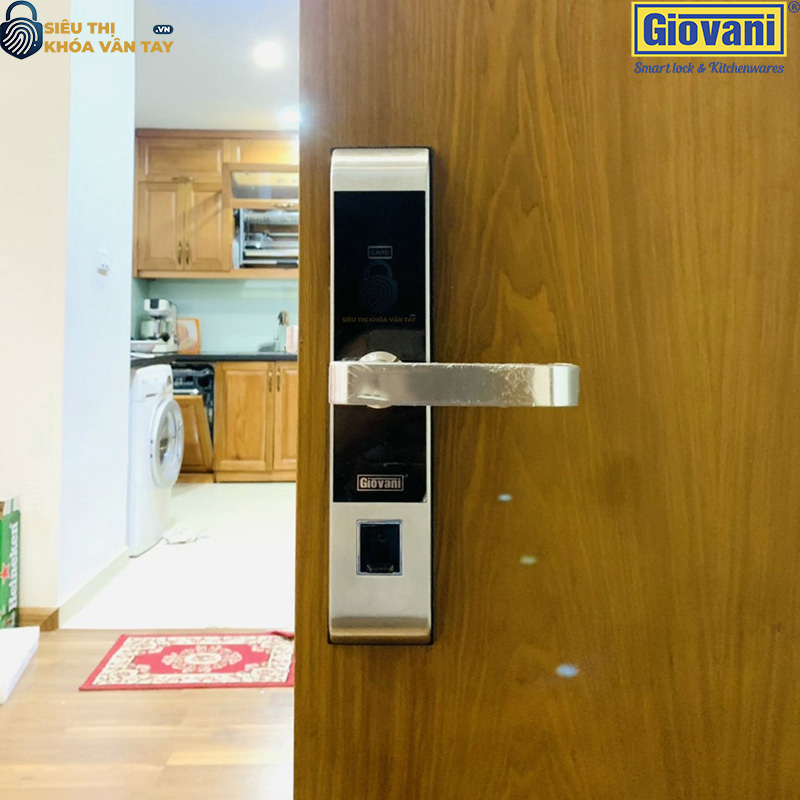 Khóa vân tay Giovani cửa gỗ GSL-C138G màu bạc