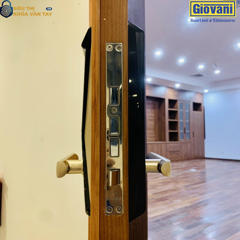 Khóa vân tay Giovani GSL-F66 màu đen, dễ dàng lắp đặ