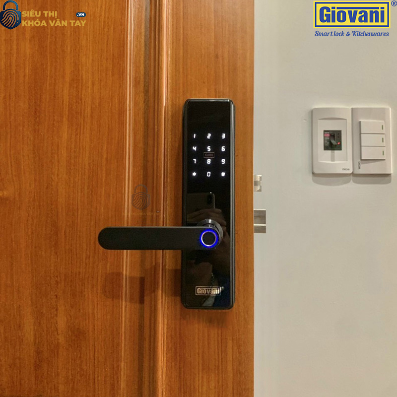 Khóa vân tay Giovani cửa gỗ GSL-U268B màu đen
