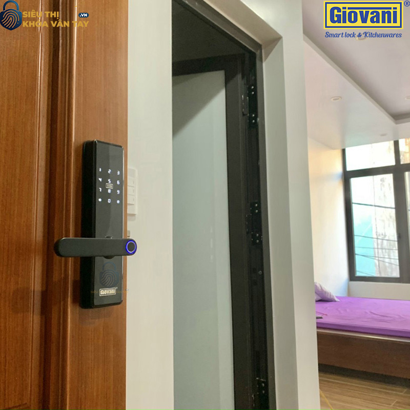 Khóa vân tay Giovani cửa gỗ GSL-U268B màu đen