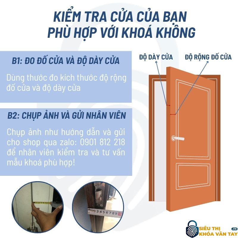 Khóa vân tay Giovani cửa gỗ GSL-U801 màu vàng, dễ dàng lắp đặt