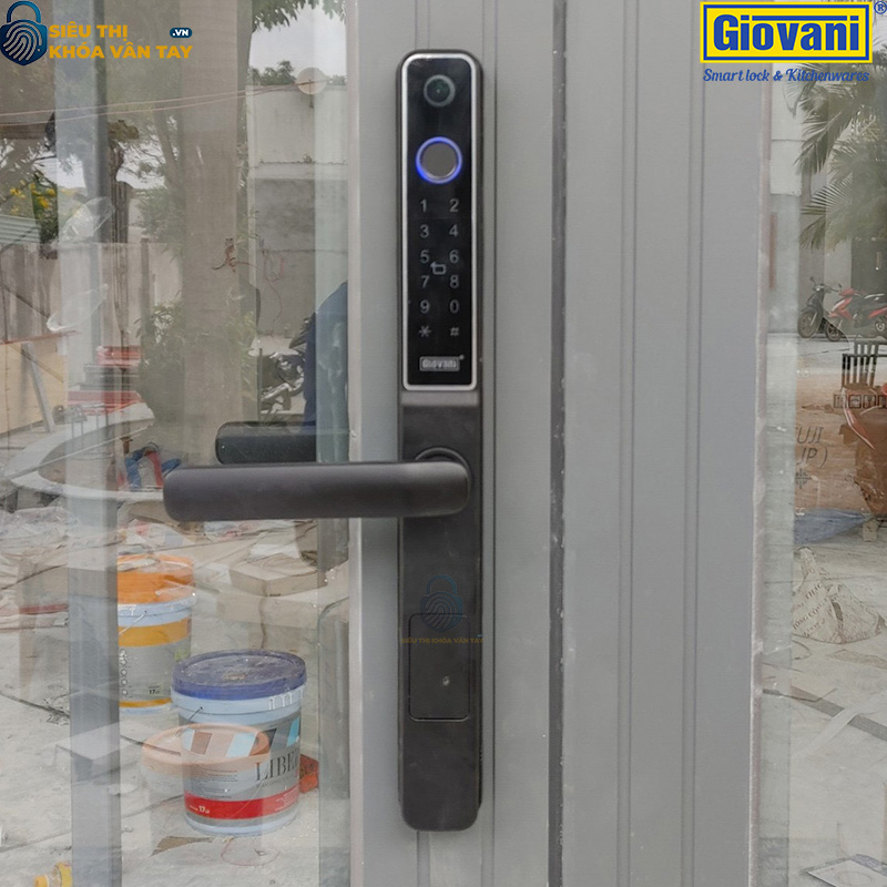 Khóa vân tay Giovani GSL-K276B màu đen, giải pháp bảo mật tuyệt vời cho cửa nhôm, dễ dàng sử dụng