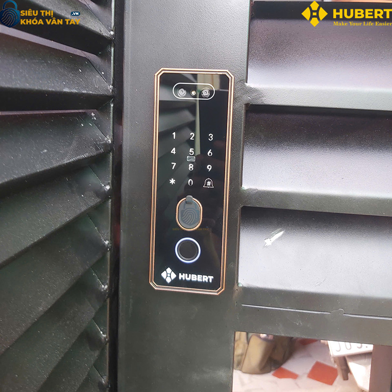 Khóa vân tay Hubert cửa cổng CC15 TITAN EU thông minh bảo mật