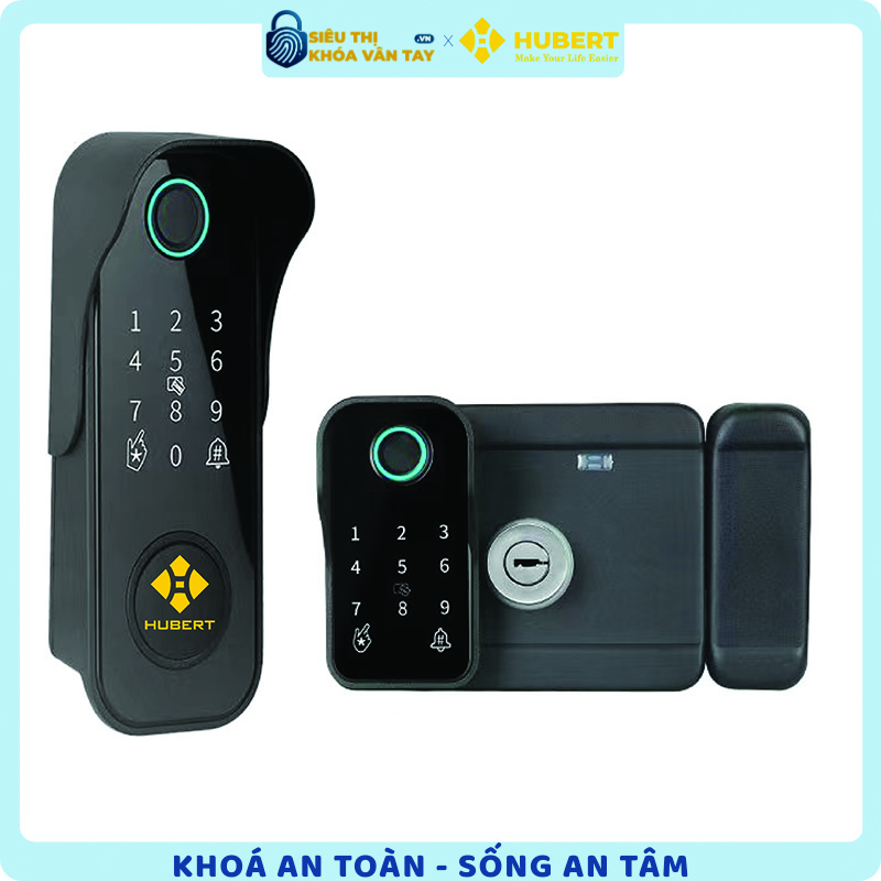 Khóa vân tay Hubert cửa cổng CC78 BLACK mang lại sự an toàn tối đa cho ngôi nhà