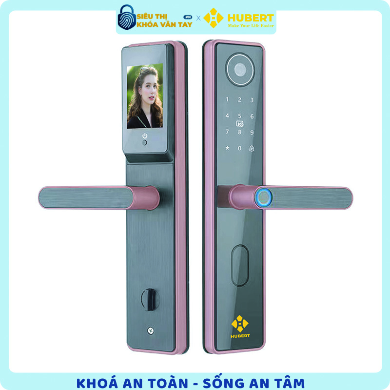 Khóa vân tay Hubert cửa gỗ CG66 chính hãng cao cấp