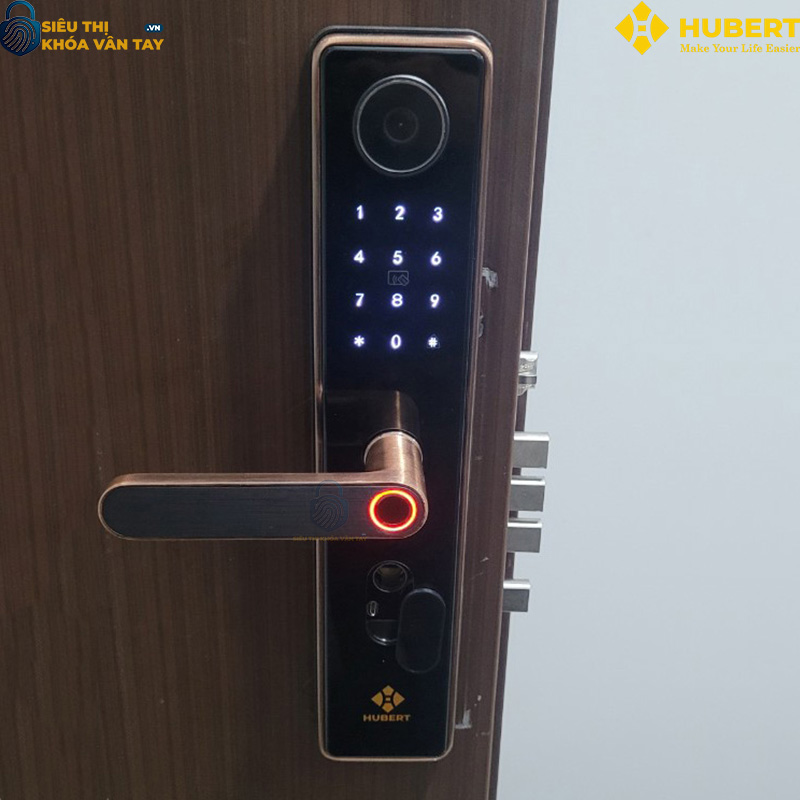 Khóa vân tay Hubert cửa gỗ CG66 thông minh bảo mật