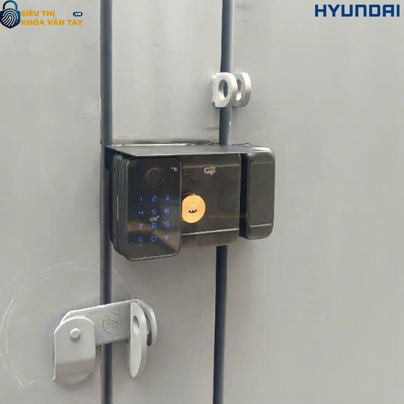 Khóa vân tay Hyundai HY-SLN002 màu đen cao cấp, an toàn