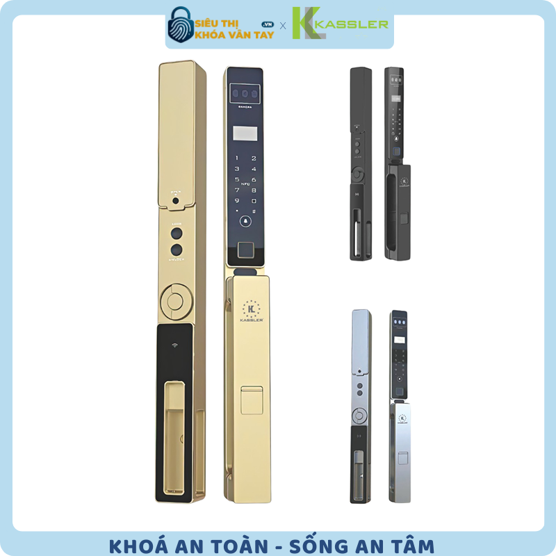 Khóa vân tay Kassler cửa nhôm KL-599 App