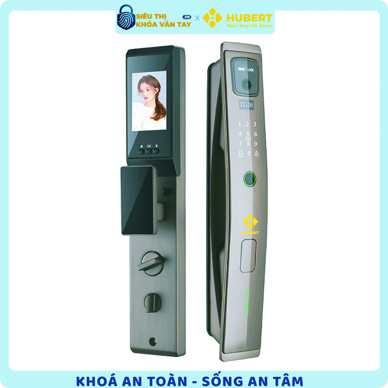 Khóa vân tay cửa gỗ Hubert CG79 NANO