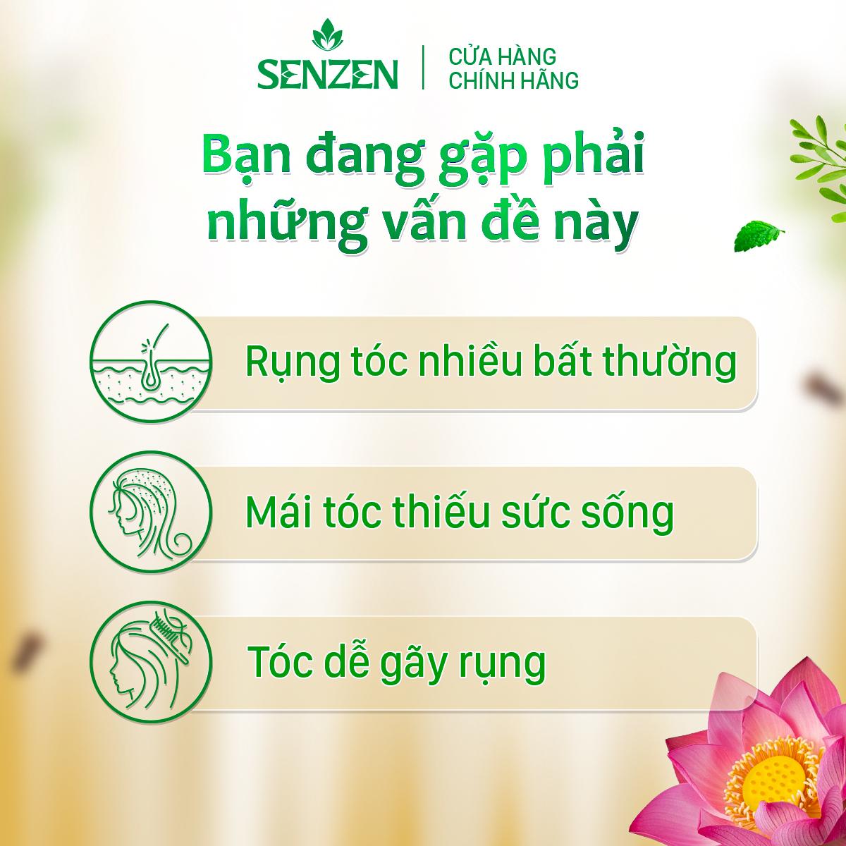 DẦU GỘI THẢO DƯỢC GIẢM RỤNG TÓC SENZEN 12 GÓI x 6ML