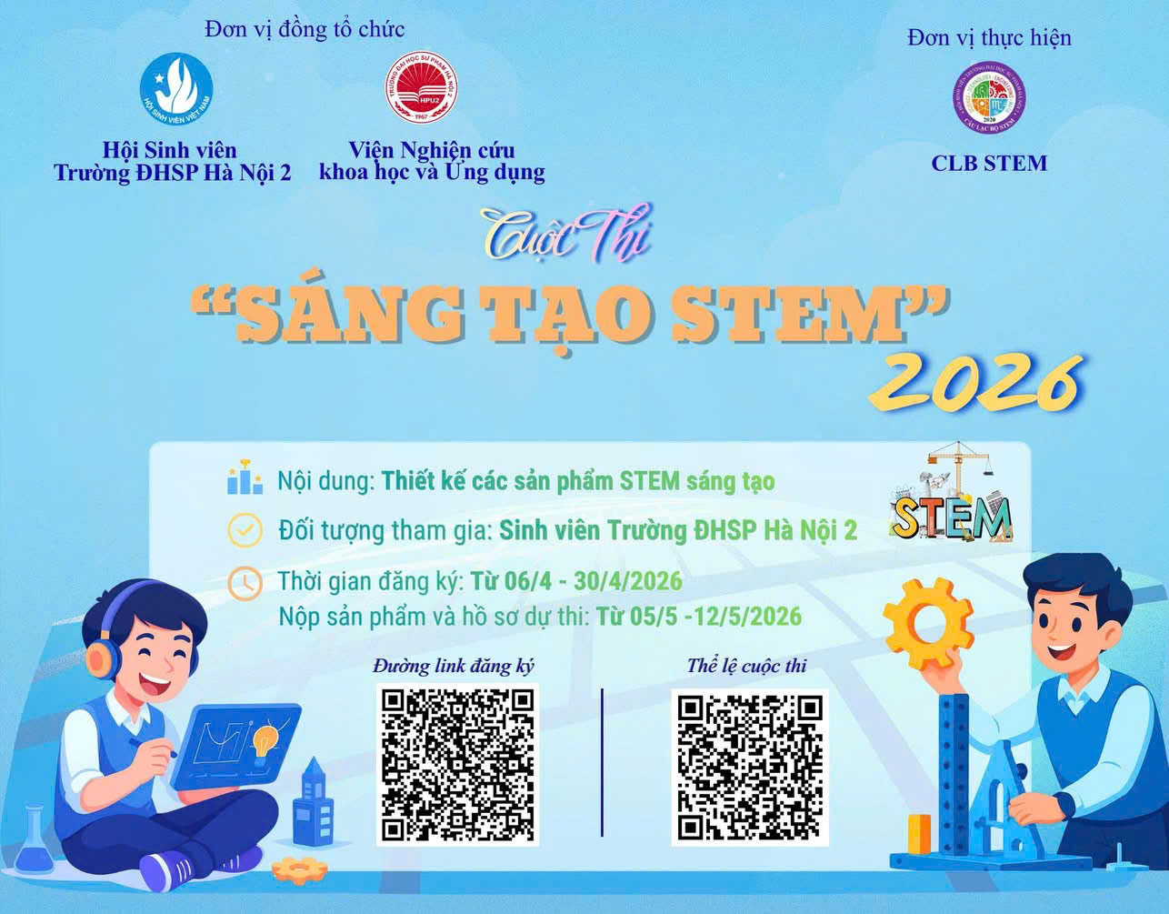 🚀✨[CUỘC THI “SÁNG TẠO STEM” 2026 - BỨT PHÁ Ý TƯỞNG, KIẾN TẠO GIÁ TRỊ] ✨🚀 ------------ CLB STEM HPU2 -------------