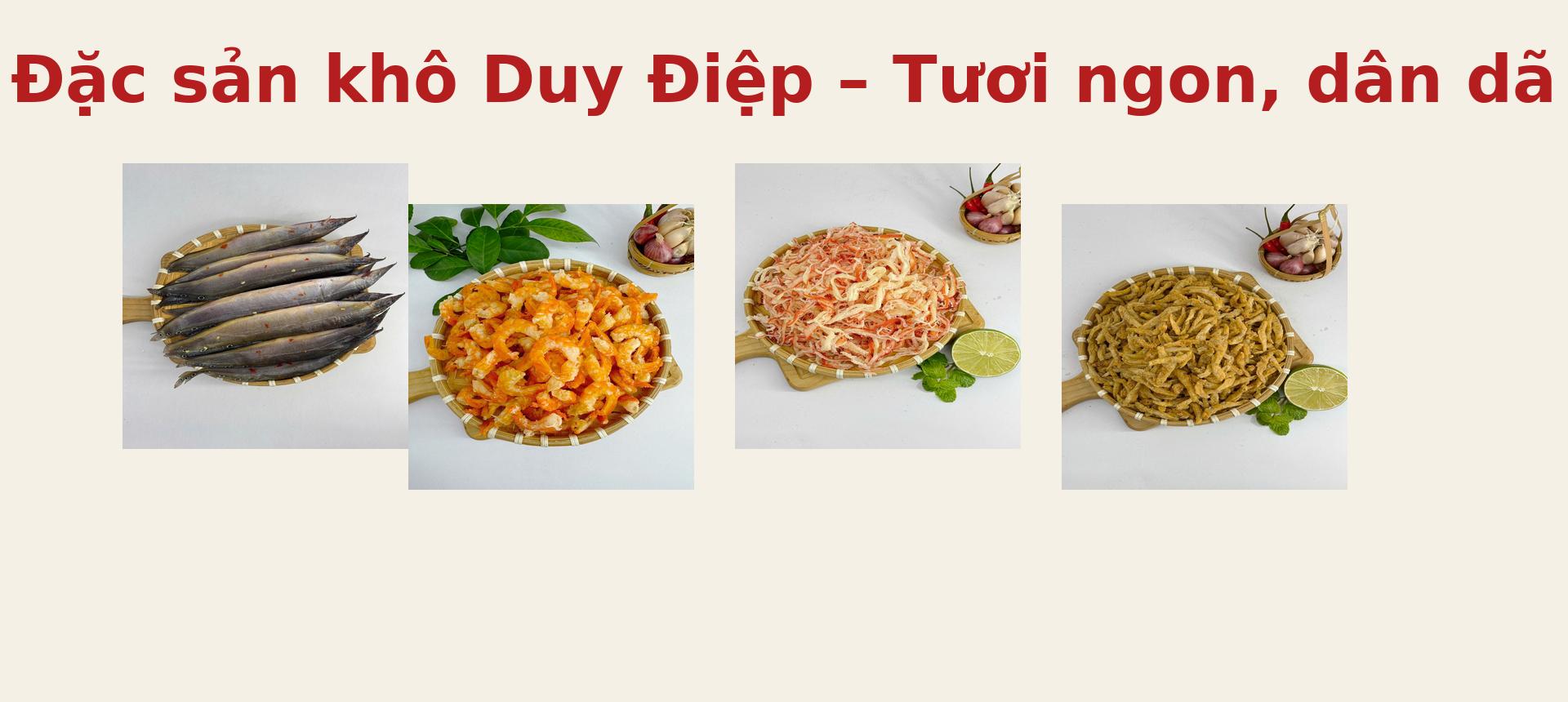 Đặc sản cá khô tươi cao cấp Duy Điệp