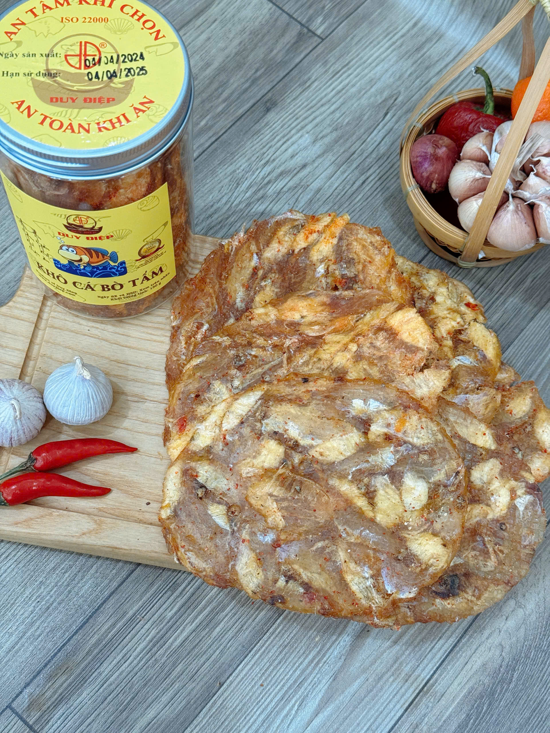 Khô cá bò tẩm cay hộp 150g
