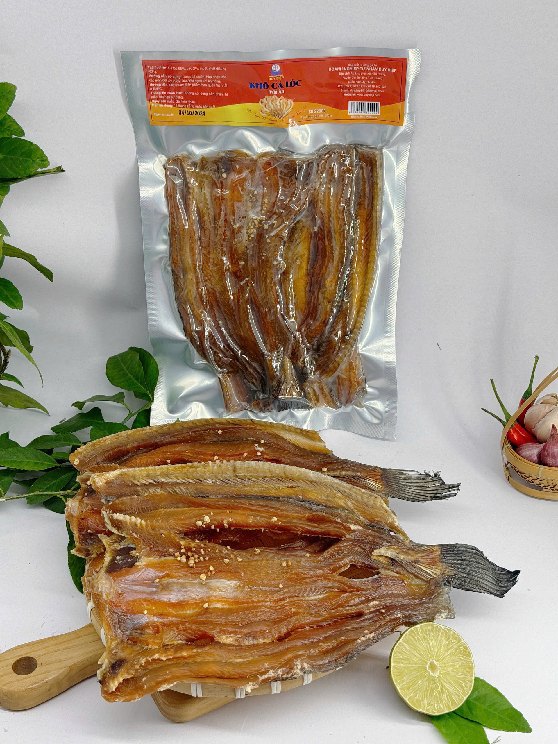 Khô cá lóc vừa ăn 250g