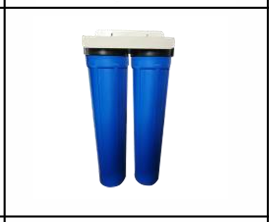 Bộ lọc đôi 20" ( bộ lọc sinh hoạt) 2 ly xanh