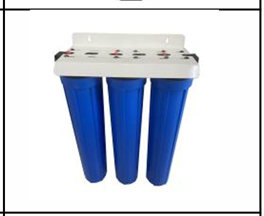 Bộ lọc ba 20" ( bộ lọc sinh hoạt) 3 ly xanh