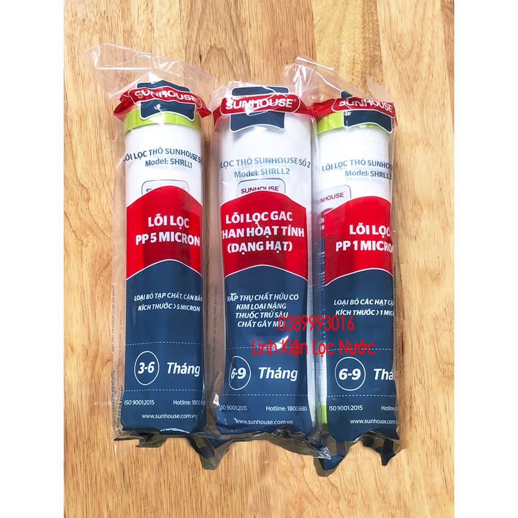 Combo Bộ 3 lõi thô Sunhouse