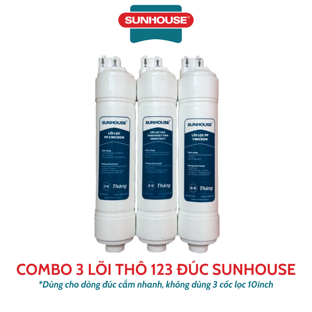 Combo 3 lõi Sunhouse đúc