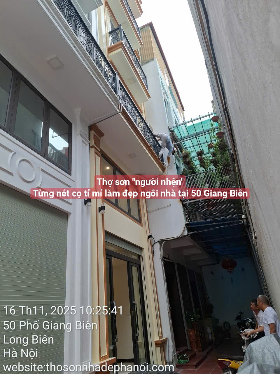 Công trình nhà 5 tầng tại số 50 Giang Biên, Nội