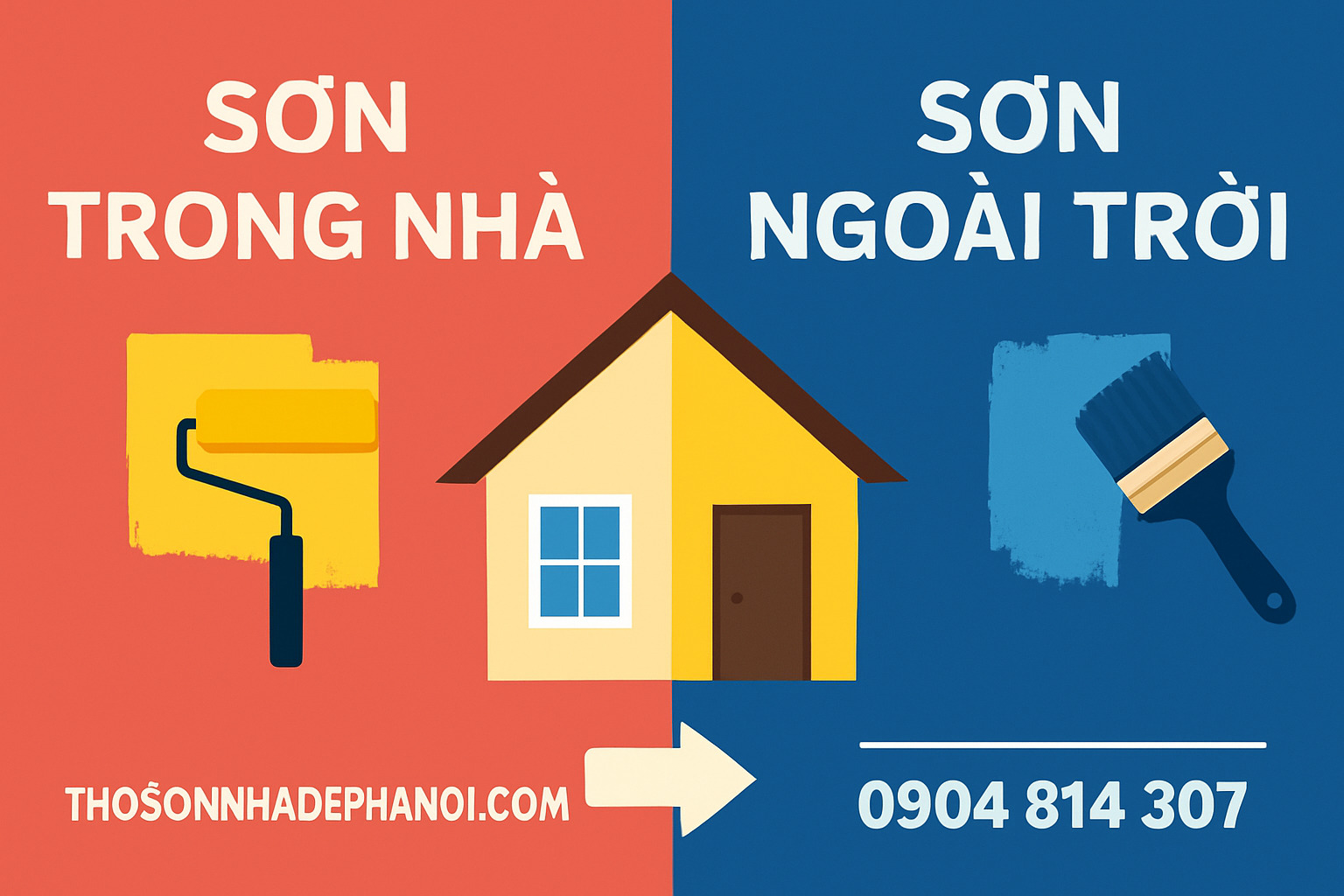 Sơn ngoài trời và sơn trong nhà khác nhau như thế nào?