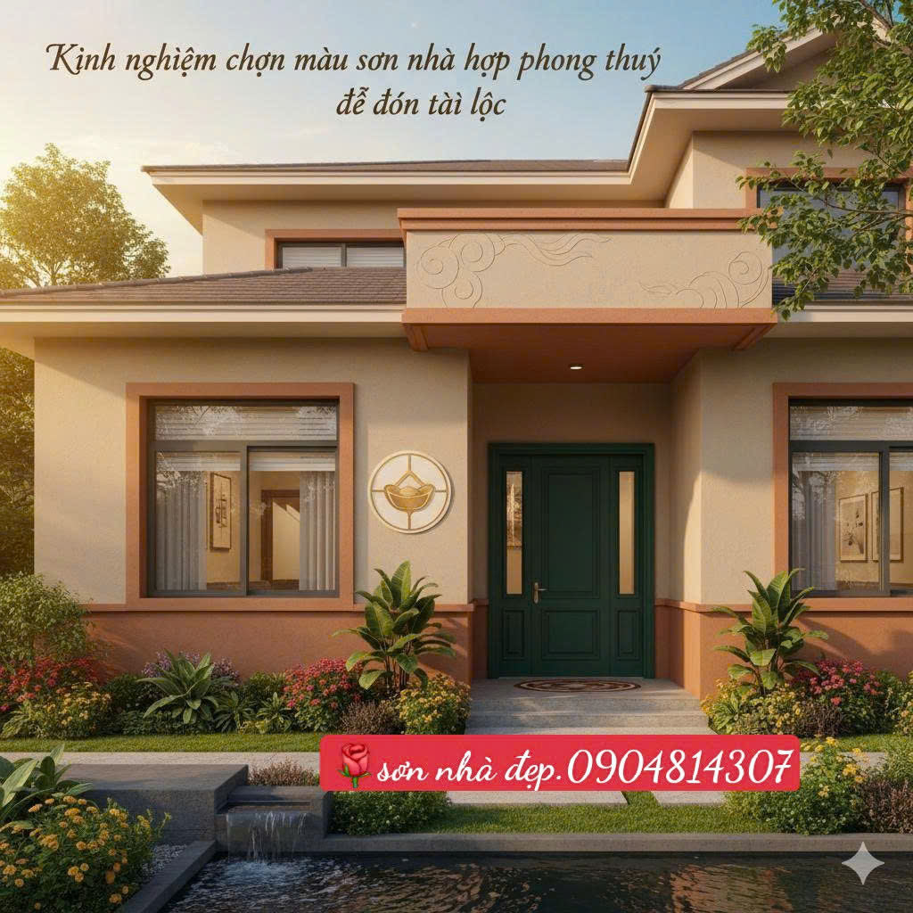 Kinh Nghiệm Chọn Màu Sơn Nhà Hợp Phong Thủy Để Đón Tài Lộc