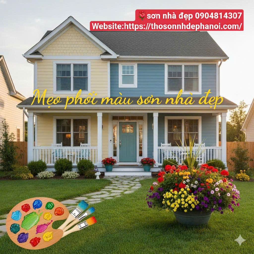 Mẹo Phối Màu Sơn Nhà Giúp Không Gian Sống Thêm Đẹp Và Hiện Đại