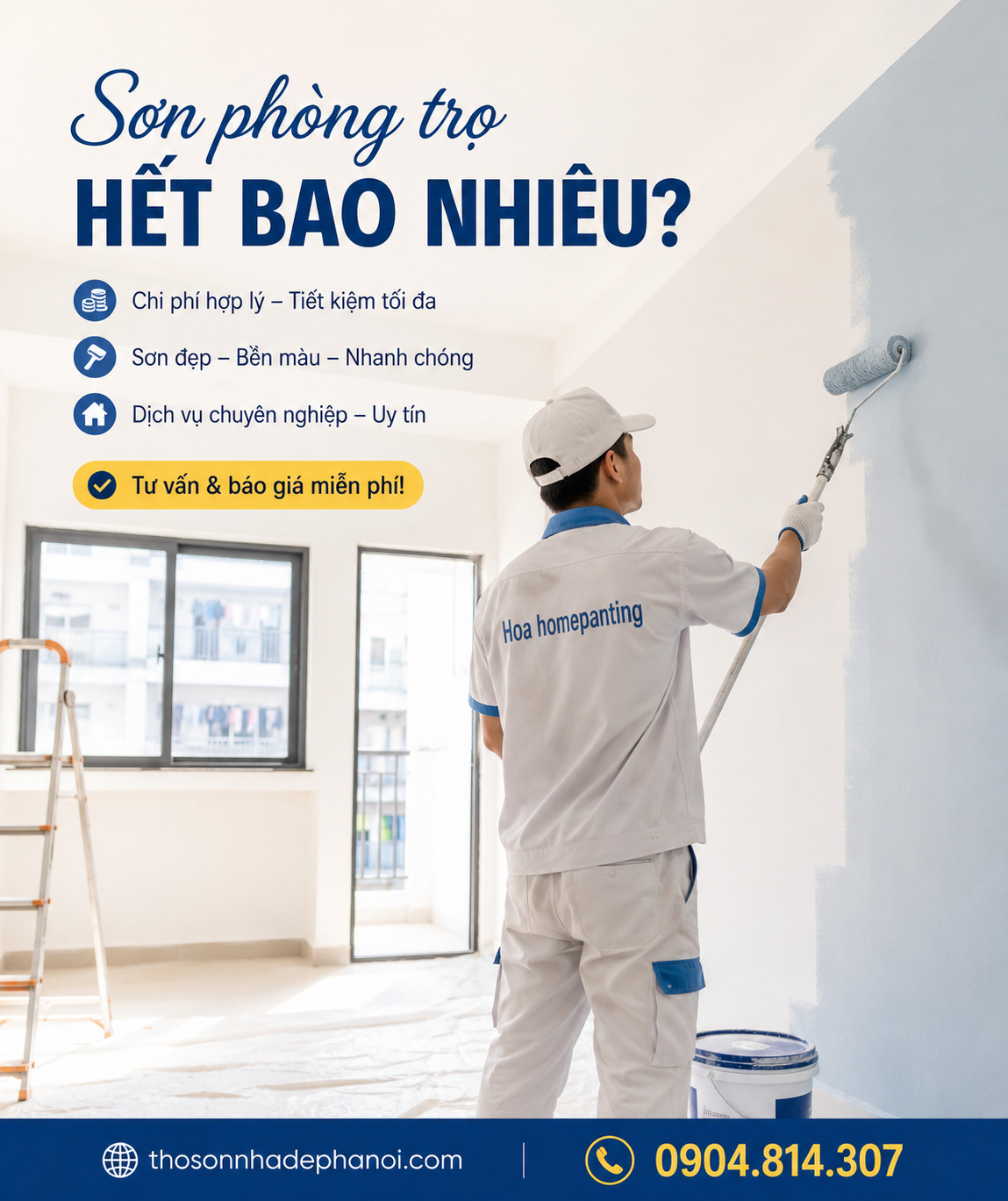 Sơn Phòng Trọ Hết Bao Nhiêu Tiền? Cập Nhật Chi Phí Sơn Phòng Trọ Mới Nhất 2026