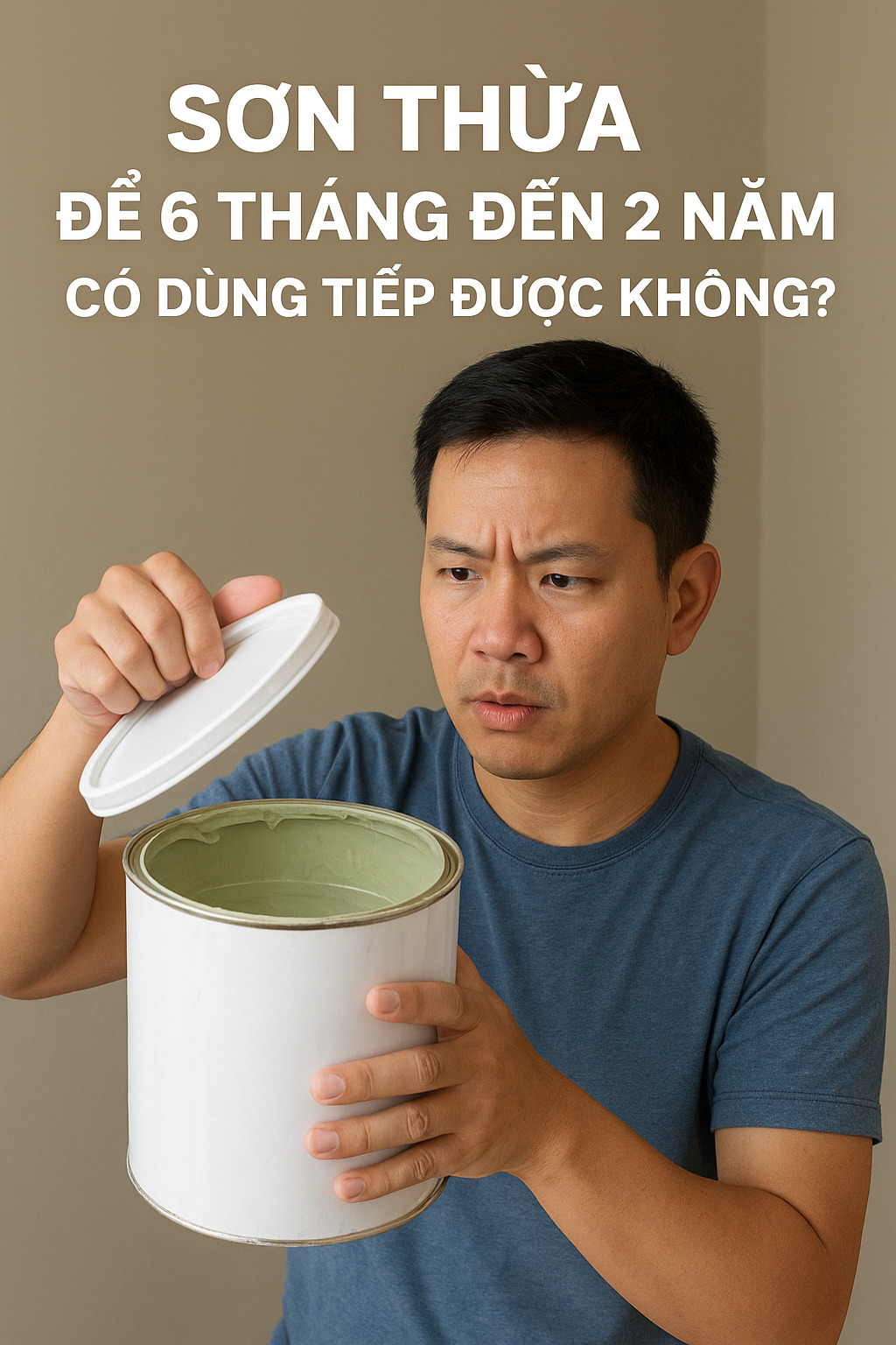 Sơn thừa còn lại để 6 tháng đến 2 năm có dùng tiếp được không?