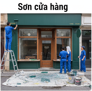 DỊCH VỤ SƠN CỬA HÀNG
